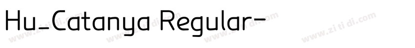 Hu_Catanya Regular字体转换